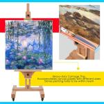 MEEDEN Large Art Easel for Painting: Solid Beech Wood Heavy Duty Artist Easel for Adults Beginner Painters - Professional Painting Easel with Tilts Flat can Holds Canvas Art Up to 71" for Art Studio