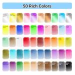 APOGO Watercolor Paint Set,50 Colors in Portable Box Travel Watercolor Set,Water Color Paint Sets,Adult and Beginner Watercolor Painting Kits with Watercolor Papers and Brushes Art supplies