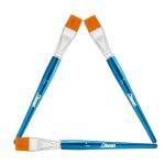 Sdanart 1 inch Flat Paint Brushes for Acrylic Painting，3 PCS Large Acrylic Paint Brush Bulk，Fabric Paintbrushes Craft Brush，Artists Paintbrush for Watercolor Oil Rock Face Body Art Canvas (3)