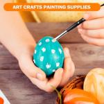 Paint Brushes Set, Aoartix 15 Pcs Black All Purpose Model Paint Drybrush for Acrylic Oil Watercolor Face, Detail Painting Brushes for Figurines Models Art Adults Craft Supplies- Triangular Handles