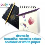 Ooly Metallic Sheen Colored Pencils Set of 12,Drawing and Coloring Pencils for Kids and Adults, Colorful School Supplies for Any Arts and Crafts, Adult Coloring Books