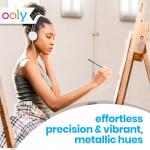 Ooly Metallic Sheen Colored Pencils Set of 12,Drawing and Coloring Pencils for Kids and Adults, Colorful School Supplies for Any Arts and Crafts, Adult Coloring Books