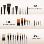 DJAR 174pcs All-in-One Art Painting Set with Tabletop Easel & Tripod, Acrylic, Watercolor, Oil & Sketch Kit, 96 Acrylic, Watercolor & Oil Paint Set for Beginners, Professionals, Artists