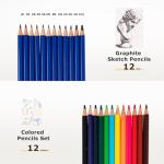 DJAR 174pcs All-in-One Art Painting Set with Tabletop Easel & Tripod, Acrylic, Watercolor, Oil & Sketch Kit, 96 Acrylic, Watercolor & Oil Paint Set for Beginners, Professionals, Artists