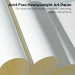 Funto Watercolor Paper Pads, 9x12, 140lb/300gsm, 30 Sheets Each, Cold Pressed, Acid-Free Heavyweight Art Paper for Painting, Drawing