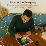 CRAFTHUB Wicked Diamond Art – Everyone Deserves The Chance to Fly – 5D Diamond Painting Kit & Tools – with Big Trays & Light Pens – Officially Licensed Merchandise – 25.6' x 15.7"