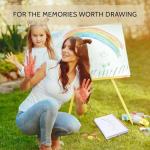 Yoment 5.5" x 8.5" Sketch Book, Small Sketchbook for Drawing, 100 Sheets(68 lb/100gsm) Hardcover Spiral Sketch Pad for Kids with Pencil Art Sketchbook Drawing Paper Pad Book for Adults Artists,Purple