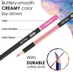 iBayam 123-Pack Colored Pencils Set with 3-Color Sketch Book, Coloring Pencils for Kids, Art Supplies Sketching Kits, Professional Artist Drawing Pencils for Artists, Adult
