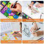 TBC The Best Crafts Dual Markers Brush Pens Set, 120 Art Markers Christmas Gifts for Adult Book Cards Drawing Craft Kit Teacher Office Supplies (120 Colors)