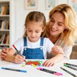 TBC The Best Crafts Dual Markers Brush Pens Set, 120 Art Markers Christmas Gifts for Adult Book Cards Drawing Craft Kit Teacher Office Supplies (120 Colors)