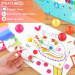 Dot Markers for Toddlers Kids Preschool, Bingo Daubers Washable Art Markers 8 Colors, Toddlers Arts and Crafts Supplies, Kids Painting Drawing Coloring Supplies, Dot Paint Craft Kit Preschool Learning