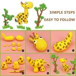 Cutedeer Air Dry Clay Kit, 36 Colors Modeling Clay for Kids, Soft Squishy Molding with Sculpting Tools and Tutorials, Arts Crafts Gift for Boys Girls