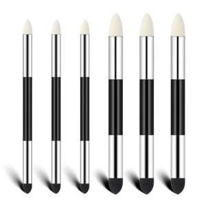 Artist Blending Sponge Pen 6pcs Double Headed Washable Rubbing Sponge Brush Sketch Wipe Reusable Blending Stump Drawing Art Blenders for Highlight Shadow Detail Correcting Tool