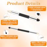 Artist Blending Sponge Pen 6pcs Double Headed Washable Rubbing Sponge Brush Sketch Wipe Reusable Blending Stump Drawing Art Blenders for Highlight Shadow Detail Correcting Tool