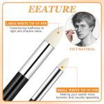 Artist Blending Sponge Pen 6pcs Double Headed Washable Rubbing Sponge Brush Sketch Wipe Reusable Blending Stump Drawing Art Blenders for Highlight Shadow Detail Correcting Tool