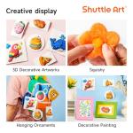 Shuttle Art 68 Pcs Magic Foam Texture Painting Refill Paper Kit - 60 Sheets of Upgraded Foam Texture Paper for a Magical 3D Effect