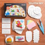 Shuttle Art 68 Pcs Magic Foam Texture Painting Refill Paper Kit - 60 Sheets of Upgraded Foam Texture Paper for a Magical 3D Effect