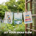 64 Sheets Watercolor Paper Pad - 5"x7" - Water Color Paper 140lb/300gsm - 100% Cotton Pulp - Art Supplies for Kids & Adults - for Painting, Artist Sketch, Easel, Loose Drawing