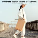 Beechwood Tabletop Easel for Painting, Portable Adjustable Sketchbox Art Easel Stand with Detachable Strap for Beginners and Art Lovers