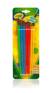 Crayola Kids Paint Brush Set (8ct), Painting Supplies for Kids, Assorted Sizes, Kids Arts & Crafts Supplies for Elementary & Preschool
