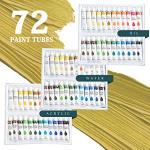Large Deluxe Artist Painting Set, 141-Piece Professional Art Paint Supplies Kit w/Aluminum Field & Wood Table Easel for Adults, Acrylic, Oil, Watercolor Paints, Brushes, Canvases, Sketch Pads & More