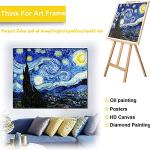 ECOIOU DIY Canvas Stretcher Bars 16x20 Inch Canvas Frame, Sturdy Stretcher Frames for Oil Paintings, Prints, Paint by Numbers & Posters(Need Extra Size to wrap Around The Frame)