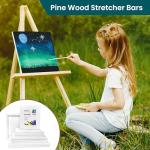 COLORAINN Stretched Canvas – Multi Pack Set of 10 PCs: 4 of 8x10, 3 of 9x12 & 3 of 11x14 Inch - 10 Oz, 5/8" Profile, Premium Primed Canvases for Acrylic, Oil, Watercolor Painting