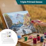 COLORAINN Stretched Canvas – Multi Pack Set of 10 PCs: 4 of 8x10, 3 of 9x12 & 3 of 11x14 Inch - 10 Oz, 5/8" Profile, Premium Primed Canvases for Acrylic, Oil, Watercolor Painting