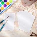 50 Sheets Deckled Edge Paper 4 x 6inch, 160 GSM Handmade Paper Rough/Textured Watercolor Paper for Wedding Invitations, Cards, Crafts