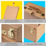 MEEDEN Large Tabletop Easel Sketchbox, Adjustable Solid Beech Wood Desktop Easel Box, Travel Easel for Artists, Table Top easels for Painting, Wooden Art Storage Box for Artist, Adults & Beginners