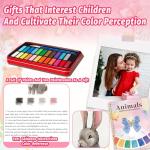 Watercolor Workbook - Coloring Book Beginner Friendly Painting Kit, Watercolor Workbooks for Adults with 24 Colors Paint, Exploration Gift for Adults Teens (Animals)