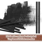 Gueevin 50 Pcs Willow Charcoal Sticks, Willow Charcoal, Artists, Beginners, Students, Perfect for Sketching, Drawing, Shading, and Fine Art Christmas Gifts for Art (4-5mm)