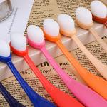 Yoseng 12 Pack Colored Mini Ink Blending Brushes Blenders,Small Ink Blending Tool for Card Making,Craft Broad Application Assortment Paper Crafter Color Code Handle (Brush Head Size 0.5 Inches)