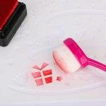 Yoseng 12 Pack Colored Mini Ink Blending Brushes Blenders,Small Ink Blending Tool for Card Making,Craft Broad Application Assortment Paper Crafter Color Code Handle (Brush Head Size 0.5 Inches)