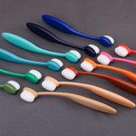 Yoseng 12 Pack Colored Mini Ink Blending Brushes Blenders,Small Ink Blending Tool for Card Making,Craft Broad Application Assortment Paper Crafter Color Code Handle (Brush Head Size 0.5 Inches)