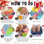 Pink Christmas Shop Diamond Art Kits for Adults, Diamond Painting Kits for Adults for Beginners, DIY Diamond Dots Art Kits, 5D Full Round Drill Gem Art Painting Kits for Home Wall Decor, 12x16 inch