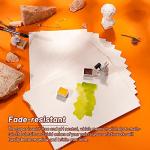 Paul Rubens Art Supplies Watercolor Paper, Hand-Made Paper Cold Press, 100% Cotton Rag with Glitter Sparkling Effect, Acid-Free Paper 140lb/300gsm, 7.67"x 5.31" for Wet & Dry Mixed Media, 20 Sheets