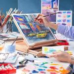 ESRICH Canvases for Painting 11x14, 30 Pack Canvas Boards for Painting Cotton Primed Acid Free Blank Canvas Panels for Oil Paint, Watercolor, Acrylic Paint, Gouache and Tempera.