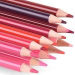 qianshan 12 Red Colored Pencils Oil Based Pre-sharpened Wooden Colored Pencil Set for Adults Coloring Books Drawing Sketching Art Supplies, No Duplicates