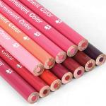 qianshan 12 Red Colored Pencils Oil Based Pre-sharpened Wooden Colored Pencil Set for Adults Coloring Books Drawing Sketching Art Supplies, No Duplicates