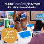 Crafts 4 All Stretched Canvas Boards for Painting - 12 Pack of 8x10 Blank Art Canvases, Framed Canvas for Painting with Acrylic & Oil Paint, Pencil, Pastels, Charcoal