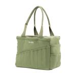Soolla Studio Bag: Pottery Tool Bag, Art Supply Storage, Knitting Yarn Organizer, Crochet Projects, & Washable Craft Tote, 30 Pockets, 25+ Canvas Colors, Student Artist Gift (Ganja Green)