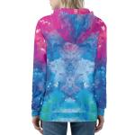 Garronmavis Gradient Oil Paintings Women's Hooded Sweatshirt Watercolor Painting Full Zip Up Y2K Hoodies Aesthetic Art Casual Workout Long Sleeve Crop Tops Zip Up Hoodie - 3XL