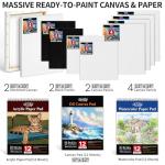 188Pcs All-in-One Art Painting Kit with French Easel, 96 Acrylic, Watercolor & Oil Paint Set, Complete Art Supplies Painting Set for Adults, Artists, Beginners