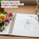 Watercolor Workbooks, Beginner Watercolor Painting Kit – 12 Colors Paint Set with Brush