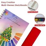 Watercolor Workbooks, Beginner Watercolor Painting Kit – 12 Colors Paint Set with Brush