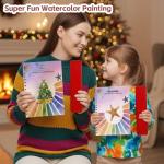 Watercolor Workbooks, Beginner Watercolor Painting Kit – 12 Colors Paint Set with Brush