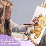 ESRICH Canvas for Painting, 32 Pack Multi-Size Canvas Boards for Painting 8pcs of Each 4x4, 5x5, 5x7, 8x10 Blank Canvases-Cotton Primed Painting Canvas Panels for Adult & Kids for Acrylic Oil Paint