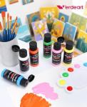 Acrylic Paint Set - 50 Colors 2 oz/59 ml Acrylic Paints for Professional Artists with 10 Brushes , Art Supplies for Painting Canvas Rock Wood Ceramic Glass Art Craft Painting, Rich Pigments Lasting Quality for Beginners, Students & Professional Artist