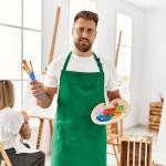 20 Pcs Paint Brushes Painting Brush for Acrylic Oil Watercolor Flat and Round Paint Brush Set for Washable Paint Artist Paint Small Brushes Bulk Toddler Paint Brushes Hog Bristle Art Brushes Pack